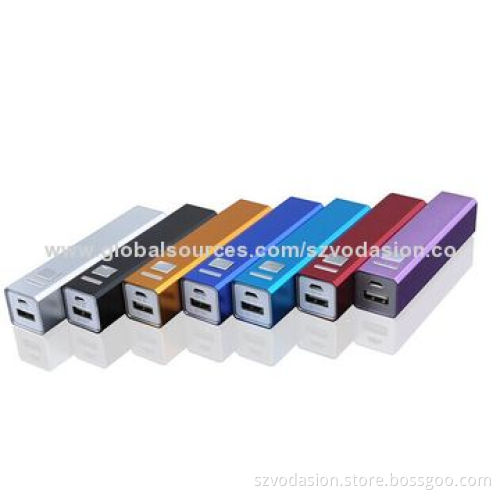 Best Price 2,200mAh Square Tube Wholesale Power Banks for Cellphones and PC
